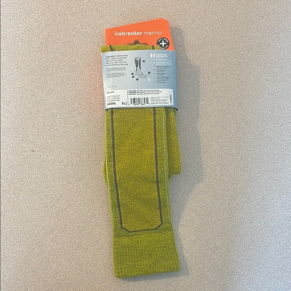 Icebreaker Green Athletic Socks Performance Fit - Picture 2 of 2